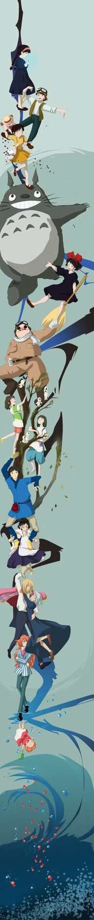 Ghibli。。人物整合得很漂亮。。