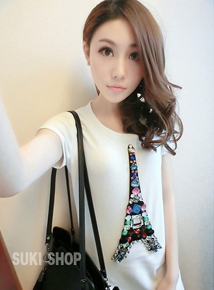 艾菲铁塔，闪闪亮！真的很喜欢哦，最重要的是价格好白菜啊·~