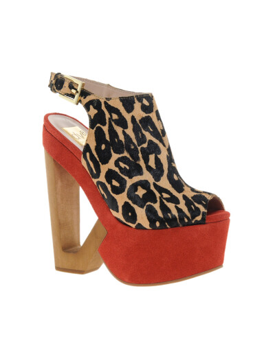 DV8 Plank Leopard Wedges