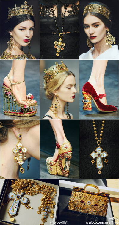 Dolce & Gabbana F/W 2013 拜占庭帝国皇妃