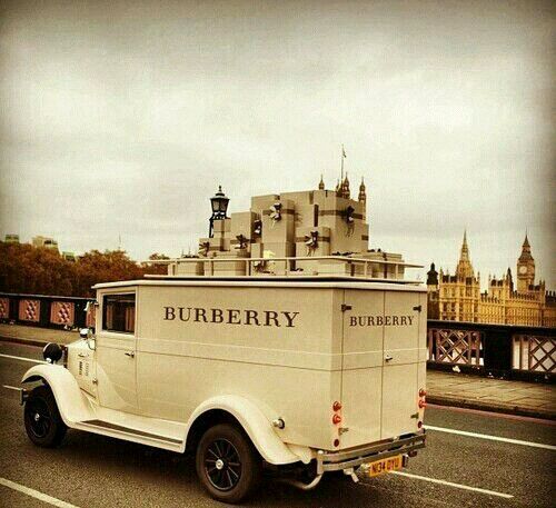 The Burberry gift van
