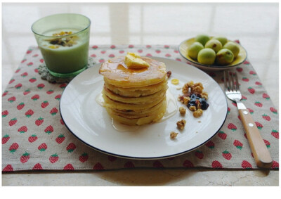 pancake+酸奶+冬枣