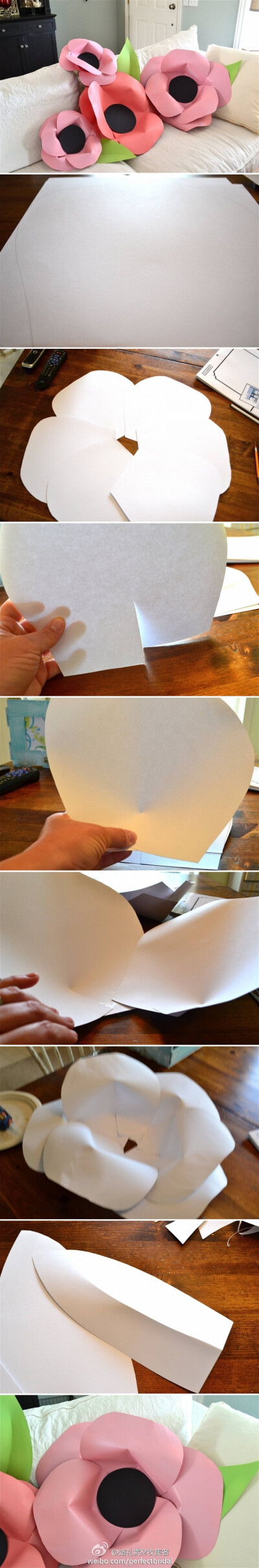 怎样制作盛开的大纸花教程