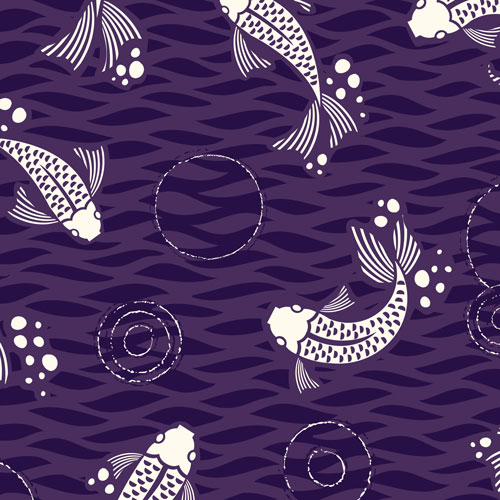 Don't Be Koi :: Koi by Rashida Coleman-Hale for Cloud9 Fabrics