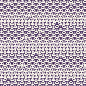 Smile and Wave | Plum :: Koi by Rashida Coleman-Hale for Cloud9 Fabrics