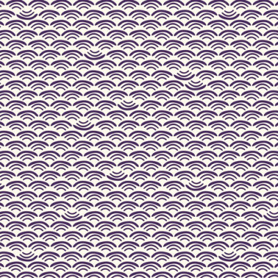 Smile and Wave | Plum :: Koi by Rashida Coleman-Hale for Cloud9 Fabrics