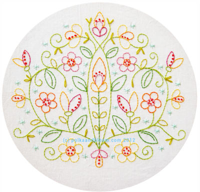 May Flowers embroidery pattern