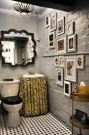 谁说卫生间就不能用照片墙装饰#卫浴#