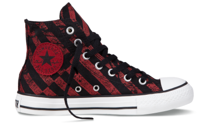 3月新款 专柜正品匡威 Chuck Taylor All Star 简约条纹 黑红