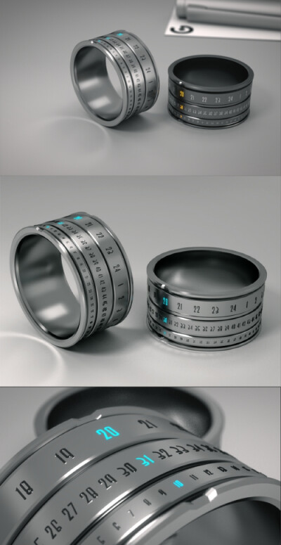 匈牙利工业设计师兼珠宝设计师Gusztáv Szikszai设计了一款指环钟表，把指环和钟表两种常见的生活用品合二为一。 这款概念指环实际上是一款机械表，采用不锈钢做成，上面有三个独立旋转的环，分别代表时针、分针和秒…