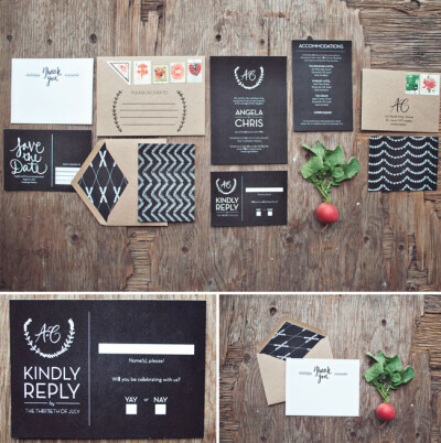 【杂】美食家系列婚宴请柬_Foodie Wedding Invitations by Yours is the Earth