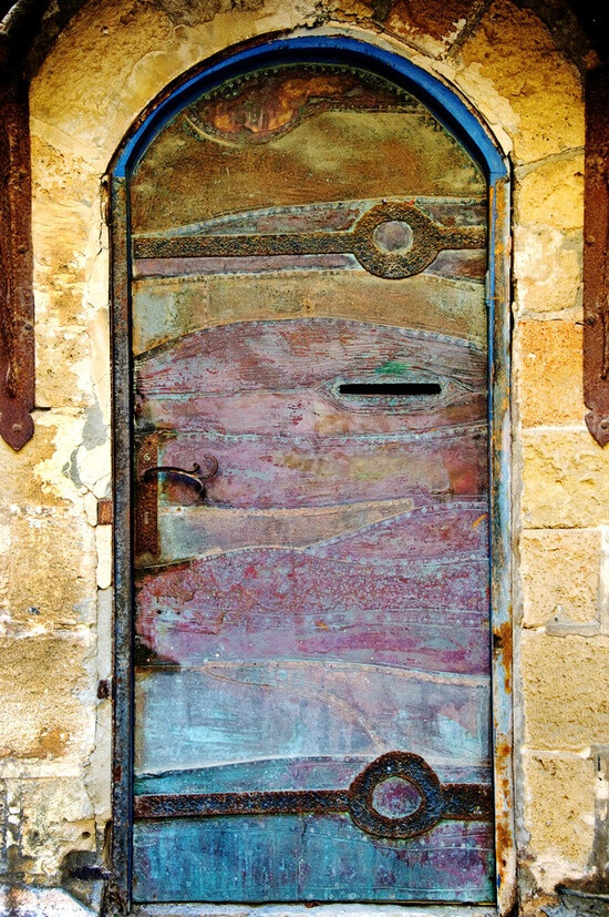 A work of art. Door in Jaffa, Israel.