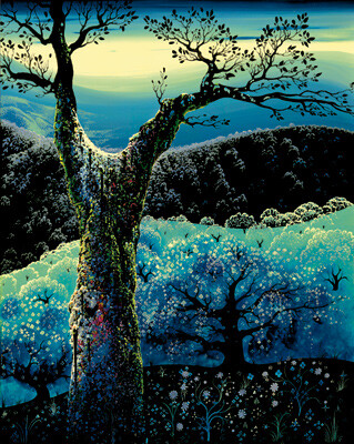 ORCHARD IN BLOOM Medium : Estate Serigraph Image Size : 20" x 16" Edition Size: 200 Printers Proof: 5 Hors Commerce : 7 Working Proofs: 2 Total edition : 214 Date of Release: 2003