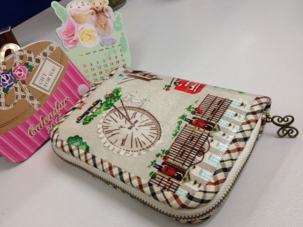 防水布英伦风小钱包