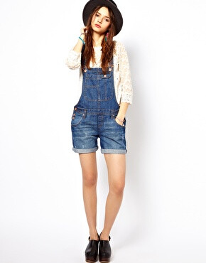 Image 4 of River Island Denim Playsuit