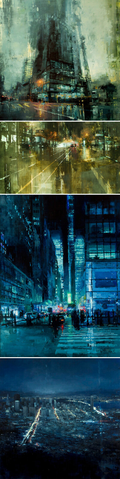 Jeremy Mann. Cityscapes