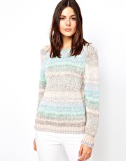 Vanessa Bruno Athé Pastel Spacedye Knit in Cotton