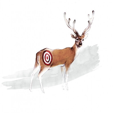 鹿的插画。