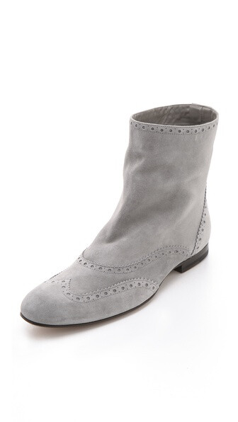 Jil Sander Grey 小山羊皮短靴