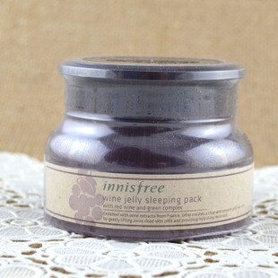 韩国专柜正品Innisfree 悦诗风吟红酒睡眠面膜80ML 新款补水