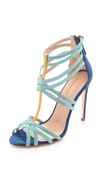 Aquazzura Principessa 绒面革凉鞋