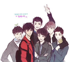 EXO 卡通漫画