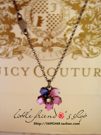 Juicy Couture 彩色贝母 许愿樱花锁骨链