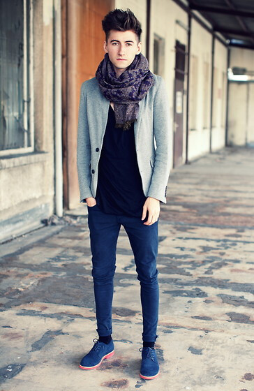 Vintage Blazer, Vintage Scarf, Cos Top, Reedo Jeans, Urban Outfitters Shoes Via Urban Outfitters