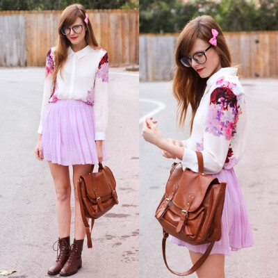 Sheinside Floral Blouse