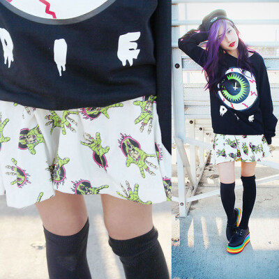 O Mighty Zombie Skirt, Myvl Clothing Eye Die Sweater, Y.R.U. Rainbow Creepers, Myvl Clothing Soon To Be Releasedhttp://miss-sarah.taobao.com/