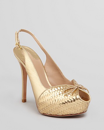 Joan & David Peep Toe Platform Pumps - Camina High Heel