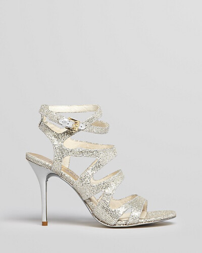 MICHAEL Michael Kors Open Toe Evening Sandals - Yvonne High Heel