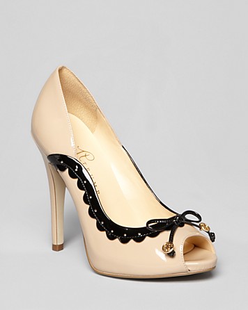 IVANKA TRUMP Peep Toe Platform Spectator Pumps - Becka High Heel