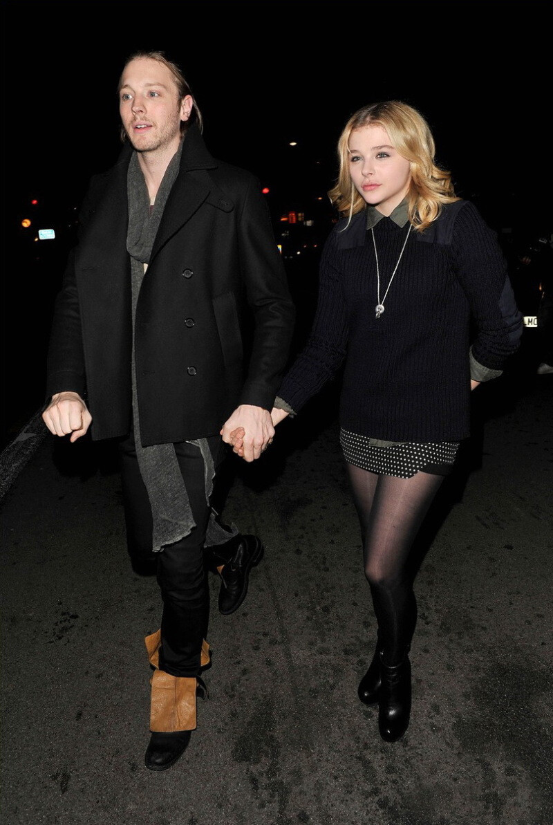 Chloe Moretz and brother