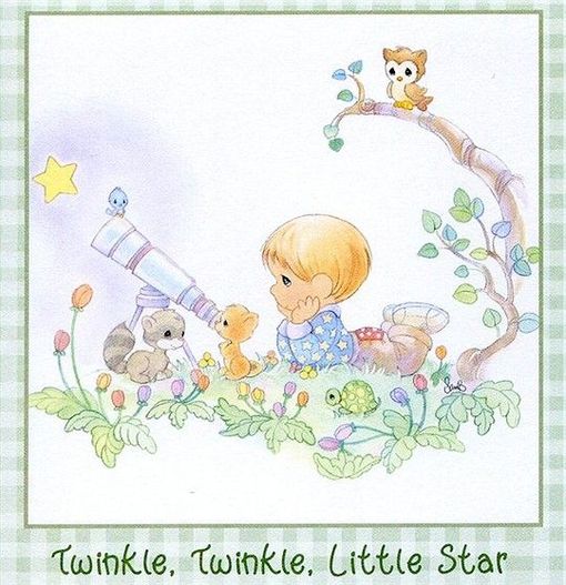 一起看星星twinkle twinkle little star precious moments