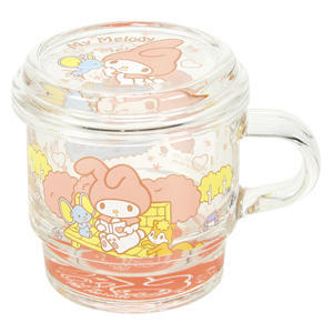 My Melody 带盖玻璃杯