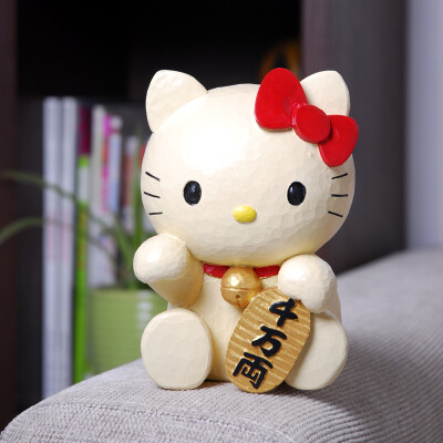 HelloKitty储蓄罐存钱罐日本正版招财猫三丽欧SANRIO50周年限定版