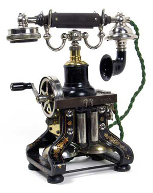 antique telephone