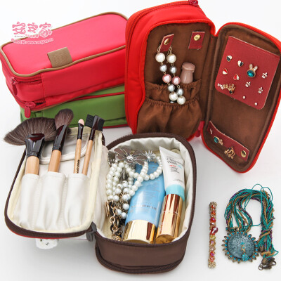 安安家♥韩国时尚包中包女款简约多功能手拿包双面收纳包/化妆包