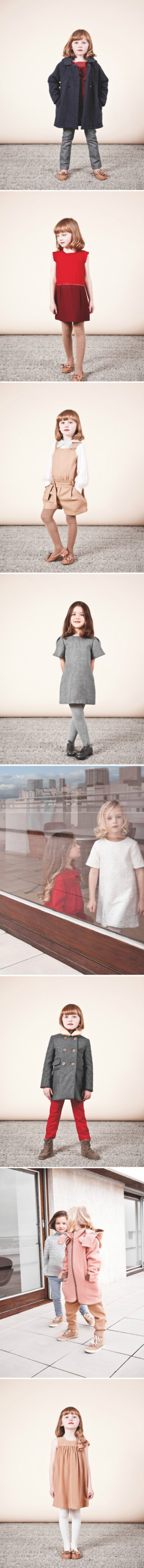 Chloe fall/winter 2013 kids fashion, minimal and classy.