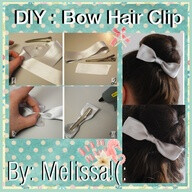 DIY: Bow Hair Clip(: - Polyvore