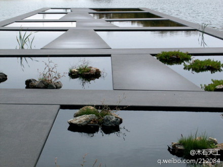 【景观设计】The Bordeaux Botanical Garden（法国波尔多植物园），它颠覆了人们头脑中固有的植物园形象。——图为园中的水生植物。