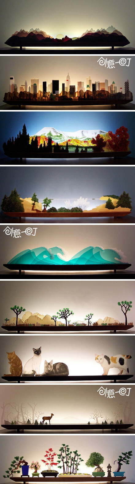 ♬ 偶尔震一下眼球 ♬ 这是玻璃景观哦，还以为是画~（玻璃艺术家Lucie Boucher 和Bernie Huebner）