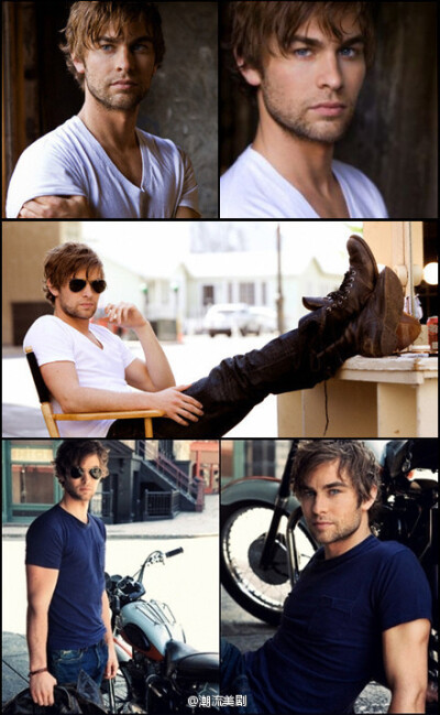 Chace Crawford（切斯·克劳福）优雅温柔，混杂着些许的颓废