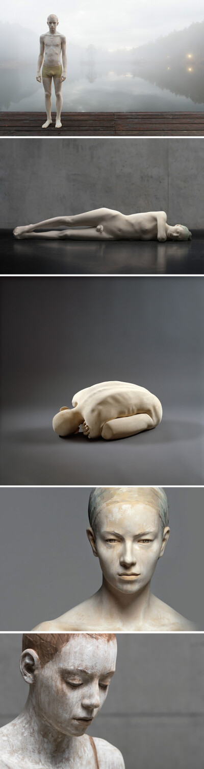 来自意大利艺术家Bruno Walpoth 的木雕作品。