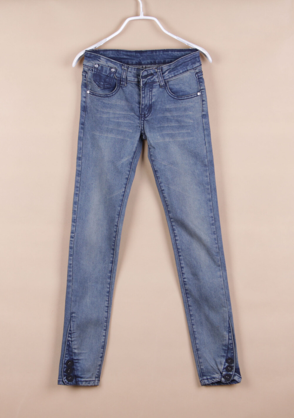 款大码韩版修身长裤牛仔裤显瘦小脚裤女裤铅笔裤牛仔