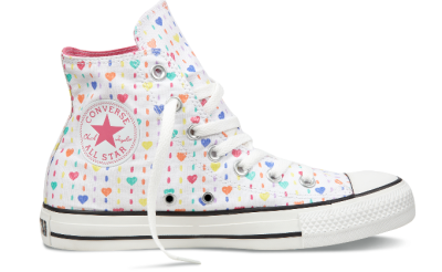 4月新款 Converse Chuck Taylor All Star斑斓色彩 白/多彩