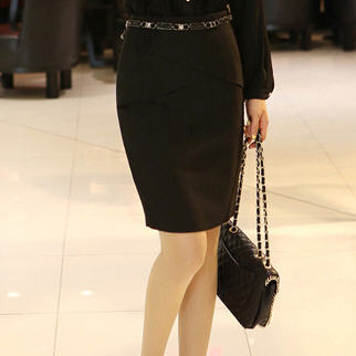 特春夏女装韩国进口styleonmeOL通勤修身半身裙中裙