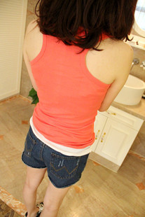 百搭五彩打底搭配工字背心