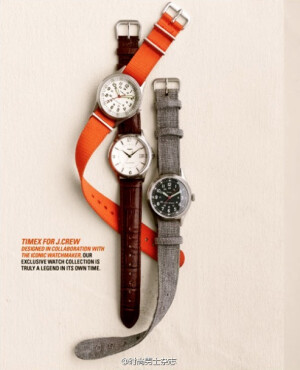 ▲ 时尚单品 ▽ Timex for J. Crew